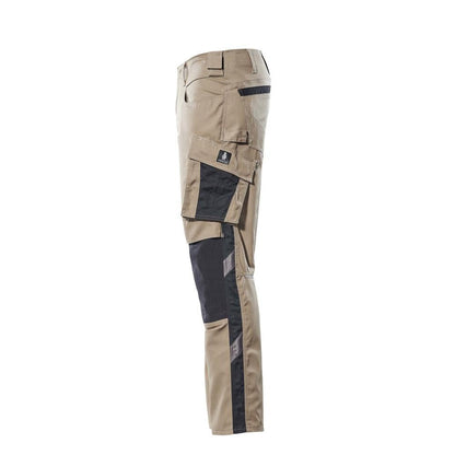 MASCOT® Mannheim bukser, lys kaki/sort