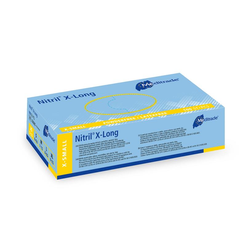 Nitrile© 3000 X-Long Blue / Nitrile x-long | Pakke (1 stk)