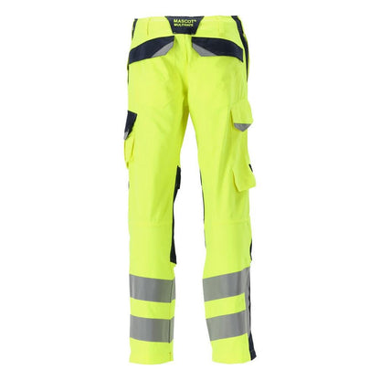 MASCOT® Arbon bukser Multisafe, hi-vis gul/sort-blå