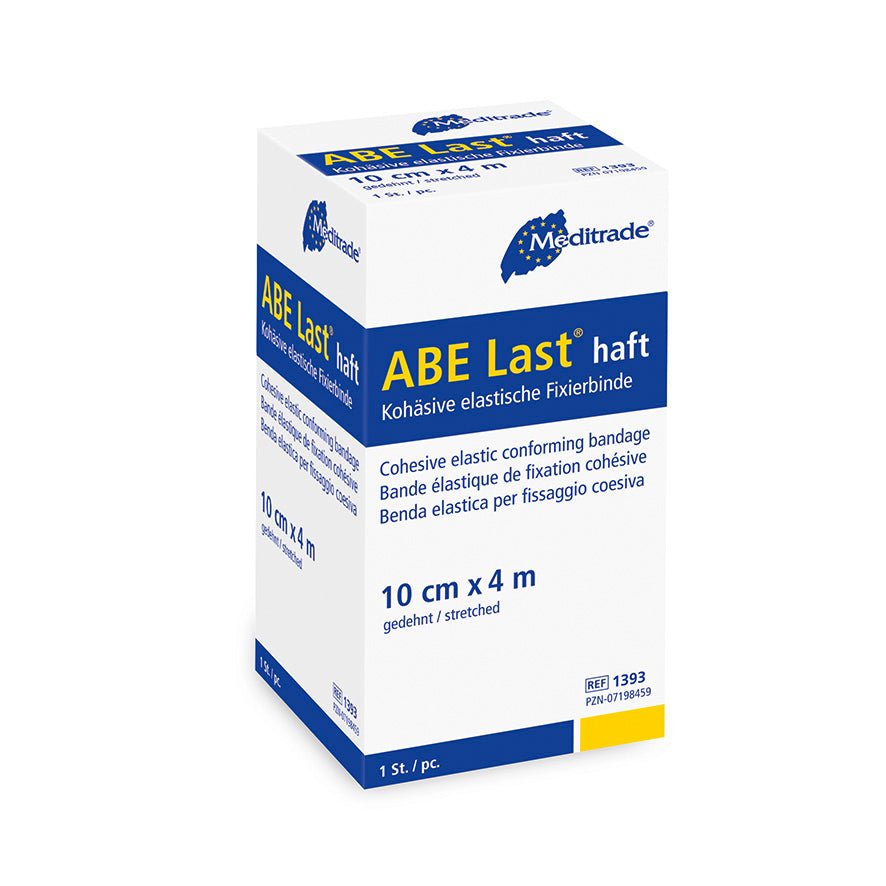 ABE Last® klæbende, højelastisk fikseringsbandage, 10 cm x 4 m | Pakke (1 stk)