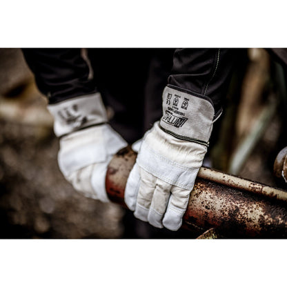 NITRAS HADES, skærebeskyttelseshandsker, naturlig farve / grå