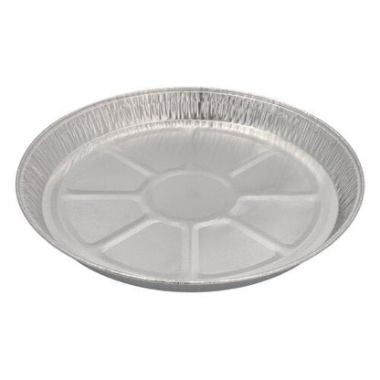 Starpak 5 rundforme er runde engangs-kageforme af aluminium (Ø 27 cm, 2,2 cm høj) med rillet kant, ideelle til bagning eller som praktiske bageforme; de leveres pakket i krympefolie i et sæt med 5.