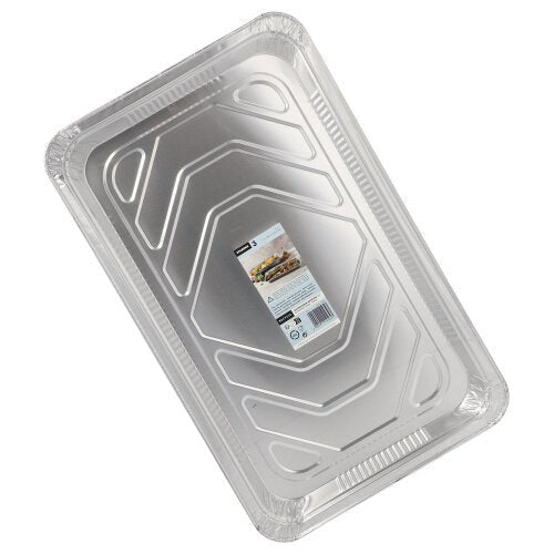 Starpak 3 Gastronorm-beholderen af aluminium (5,2 l, 3,7 x 32,5 x 52,5 cm) i et sæt med 3 stykker har en mønstret bund og let forhøjede kanter. Det midterste produktlabel er ideelt til det professionelle køkken.