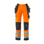 MASCOT® Wigan håndværkerbukser, hi-vis orange/sort-blå