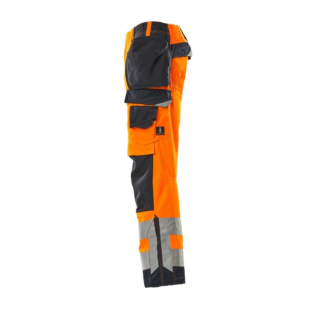MASCOT® Wigan håndværkerbukser, hi-vis orange/sort-blå