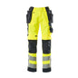 MASCOT® Wigan håndværkerbukser, hi-vis gul/sort-blå
