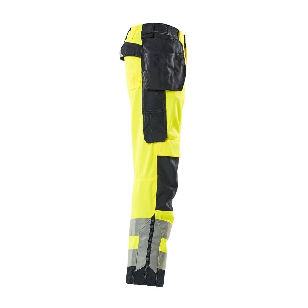 MASCOT® Wigan håndværkerbukser, hi-vis gul/sort-blå