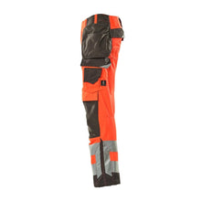 MASCOT® Wigan håndværkerbukser, hi-vis rød/mørk antracit