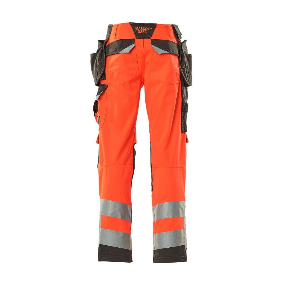 MASCOT® Wigan håndværkerbukser, hi-vis rød/mørk antracit