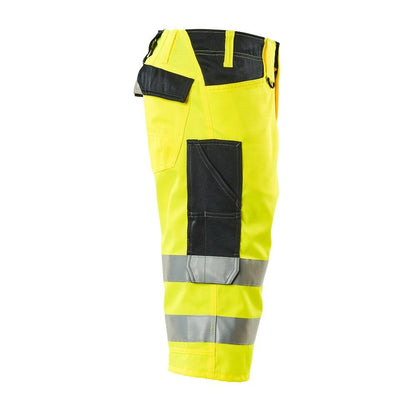 MASCOT® Luton trekvartbukser, hi-vis gul/sort-blå