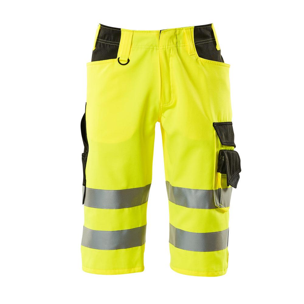 MASCOT® Luton trekvartbukser, hi-vis gul/sort