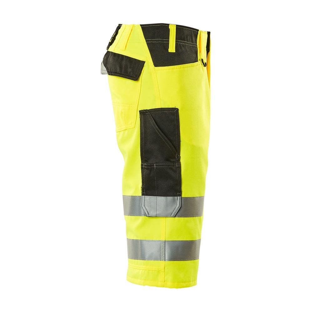 MASCOT® Luton trekvartbukser, hi-vis gul/sort