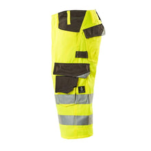 MASCOT® Luton trekvartlange bukser, hi-vis gul/mørk antracit