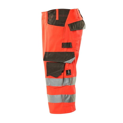 MASCOT® Luton trekvartbukser, hi-vis rød/mørk antracit
