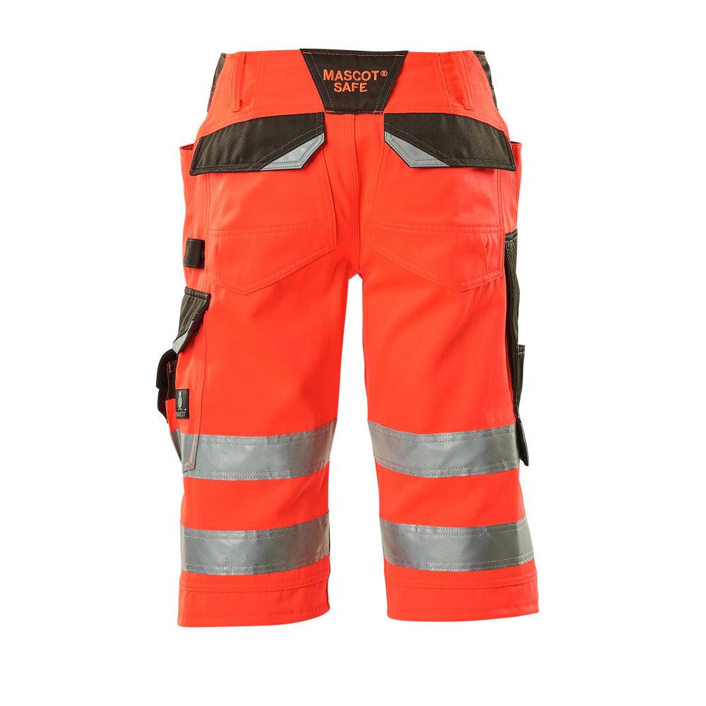 MASCOT® Luton trekvartbukser, hi-vis rød/mørk antracit