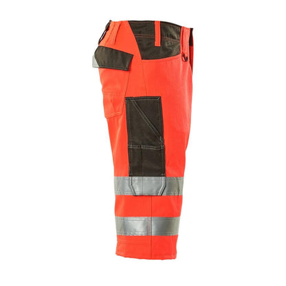 MASCOT® Luton trekvartbukser, hi-vis rød/mørk antracit