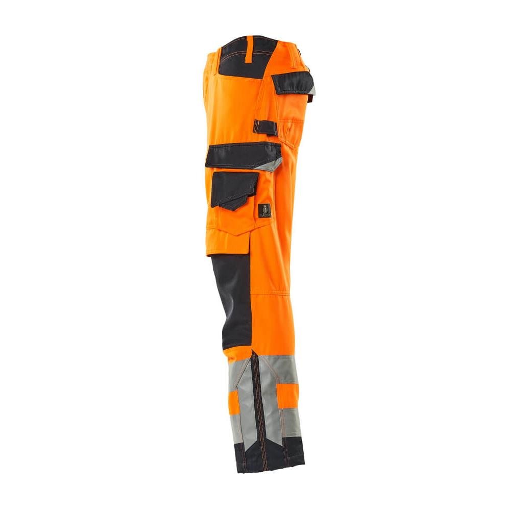 MASCOT® Kendal bukser, hi-vis orange/sort-blå