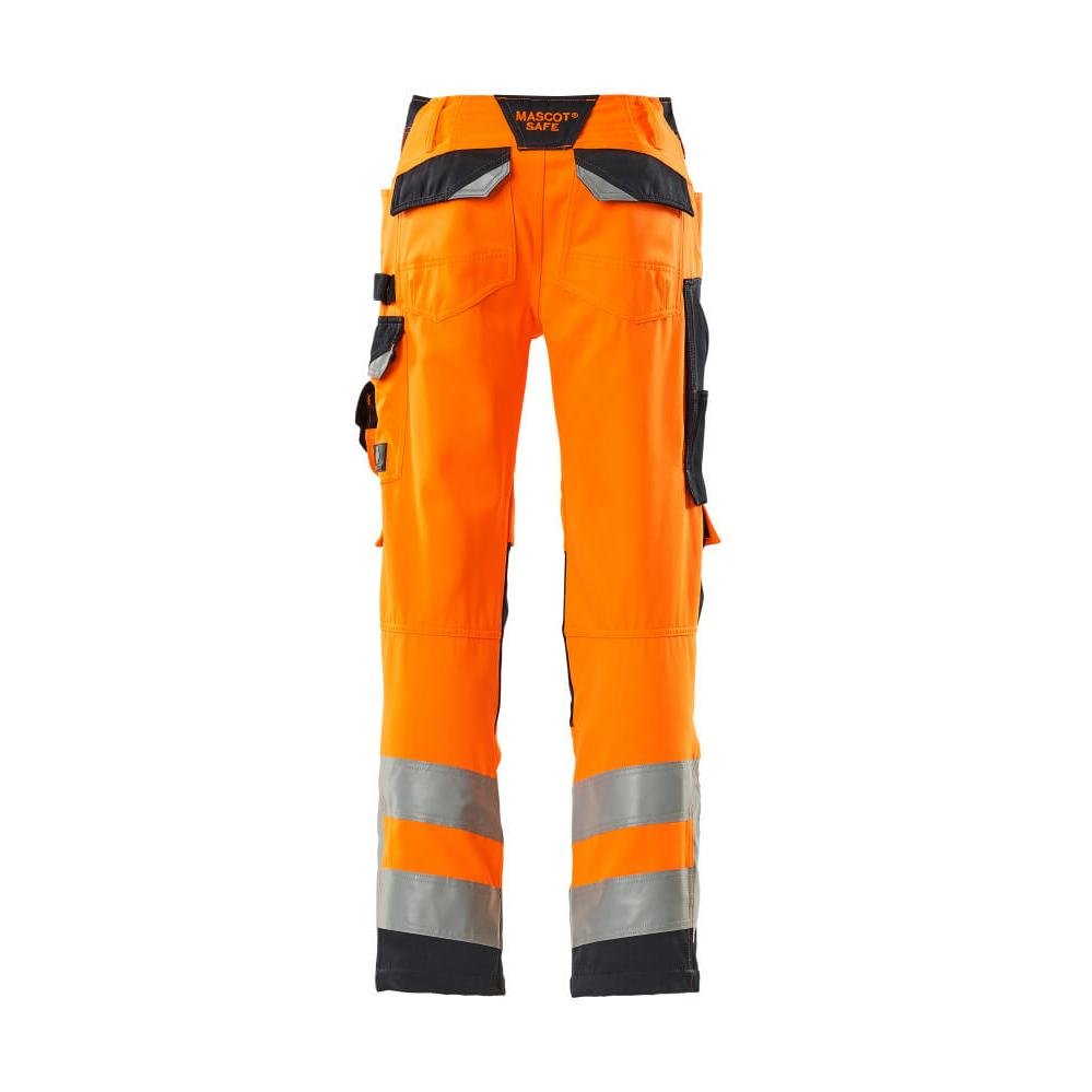 MASCOT® Kendal bukser, hi-vis orange/sort-blå