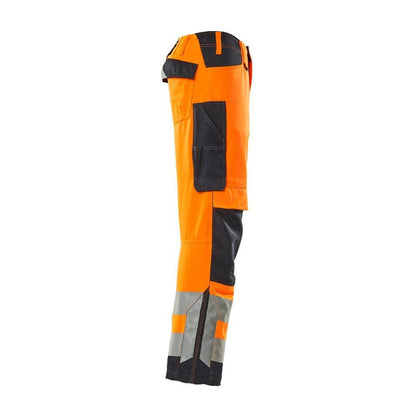 MASCOT® Kendal bukser, hi-vis orange/sort-blå