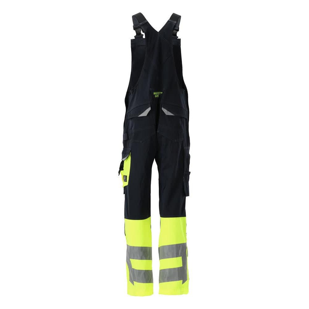 MASCOT® Sunderland buksebukser, sort blå/hi-vis gul