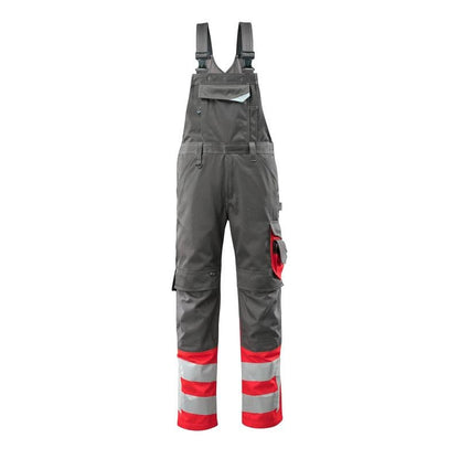 MASCOT® Sunderland buksebukser, mørk antracit/hi-vis rød