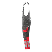 MASCOT® Sunderland buksebukser, mørk antracit/hi-vis rød