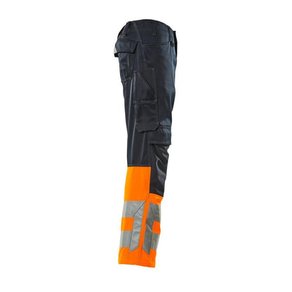MASCOT® Leeds bukser, sort blå/hi-vis orange