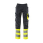MASCOT® Leeds bukser, sort blå/hi-vis gul