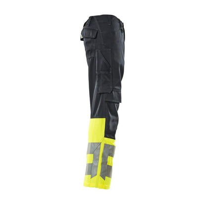 MASCOT® Leeds bukser, sort blå/hi-vis gul