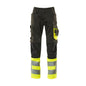 MASCOT® Leeds bukser, sort/hi-vis gul