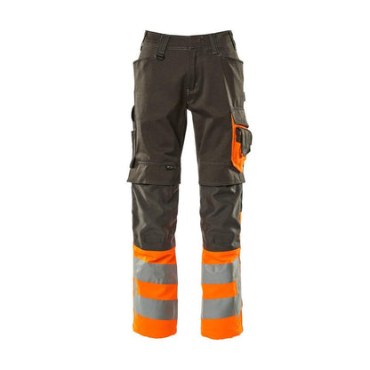 MASCOT® Leeds bukser, mørk antracit/hi-vis orange