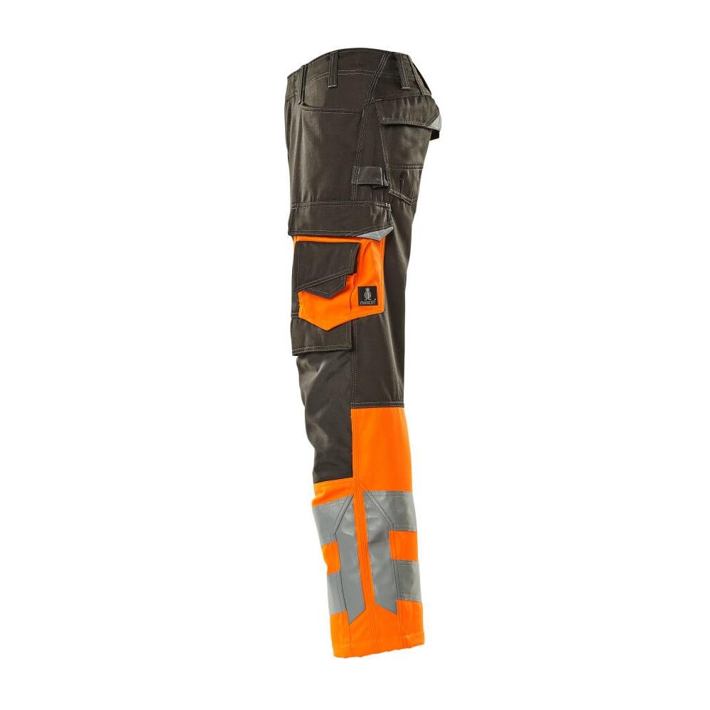 MASCOT® Leeds bukser, mørk antracit/hi-vis orange
