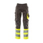 MASCOT® Leeds bukser, mørk antracit/hi-vis gul
