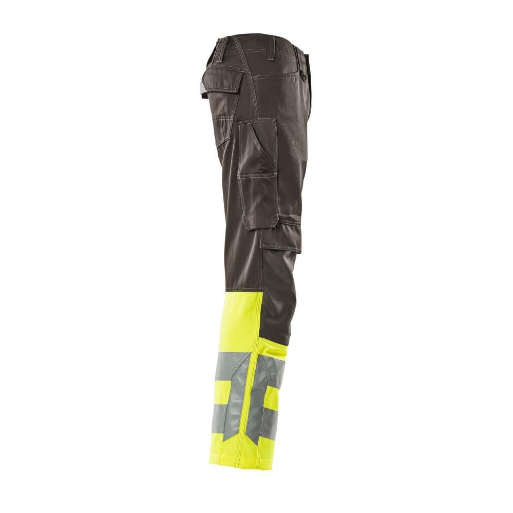 MASCOT® Leeds bukser, mørk antracit/hi-vis gul