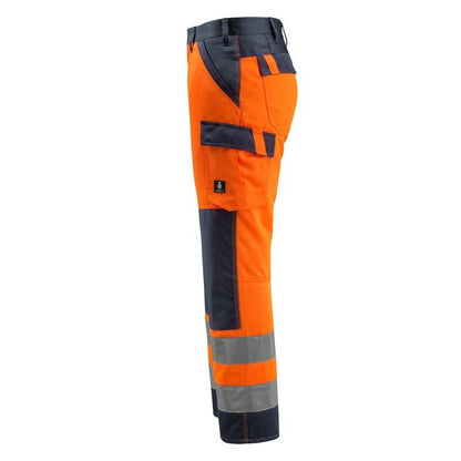MASCOT® Maitland bukser, hi-vis orange/sort-blå