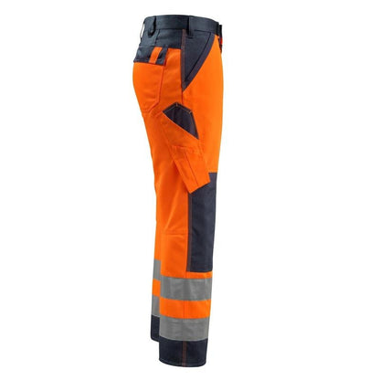 MASCOT® Maitland bukser, hi-vis orange/sort-blå