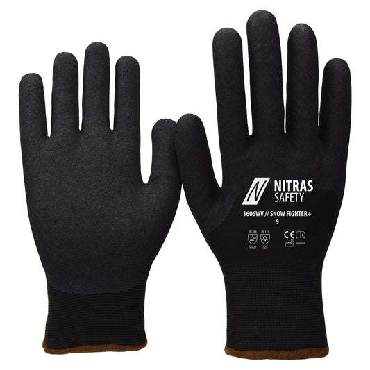 NITRAS SNOW FIGHTER+, vinterhandsker, sorte