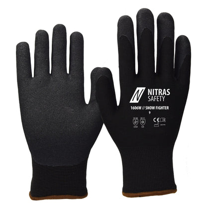 NITRAS SNOW FIGHTER, vinterhandsker, sorte