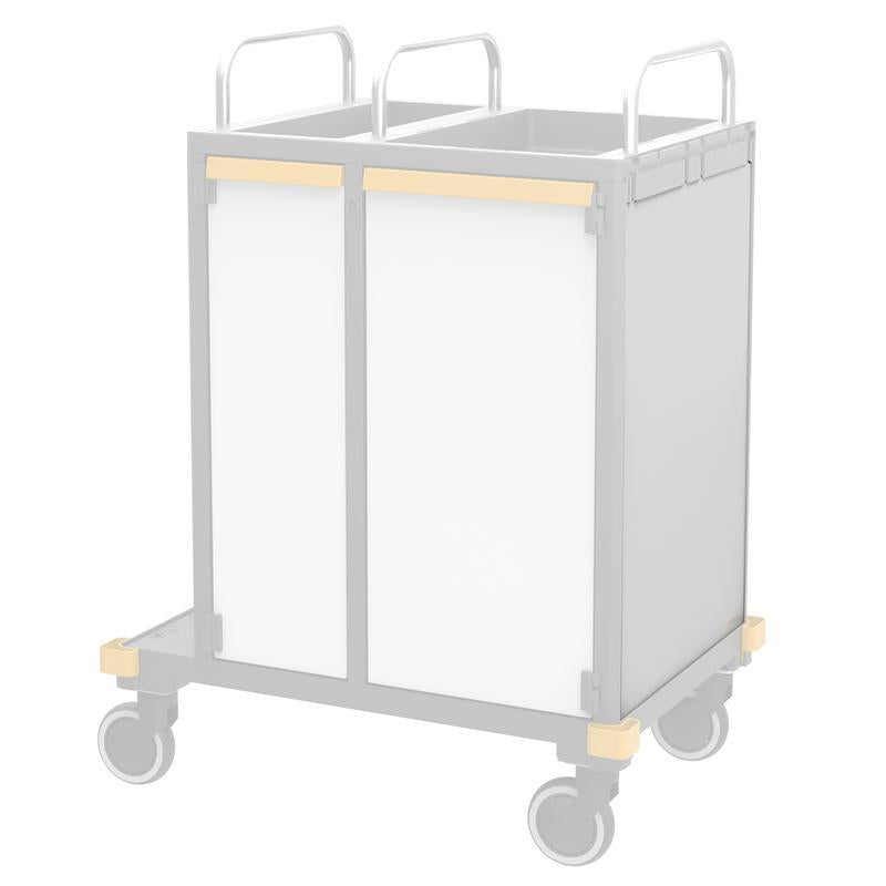 VERMOP sidevæg Platinum Hvid, 714 x 497 x 3 cm