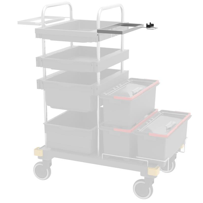 VERMOP holder til kemikaliecenter med håndtagsholder på travers, 34 x 27 x 9 cm