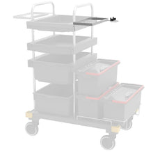 VERMOP holder til kemikaliecenter med håndtagsholder på travers, 34 x 27 x 9 cm