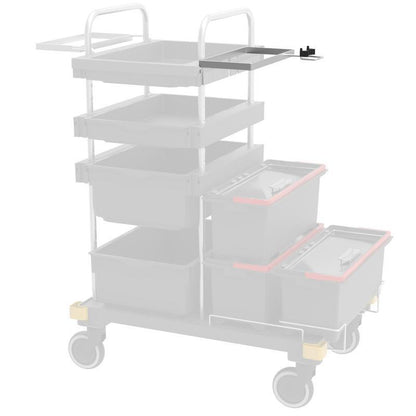 VERMOP holder til kemikaliecenter med håndtagsholder på travers, 34 x 27 x 9 cm