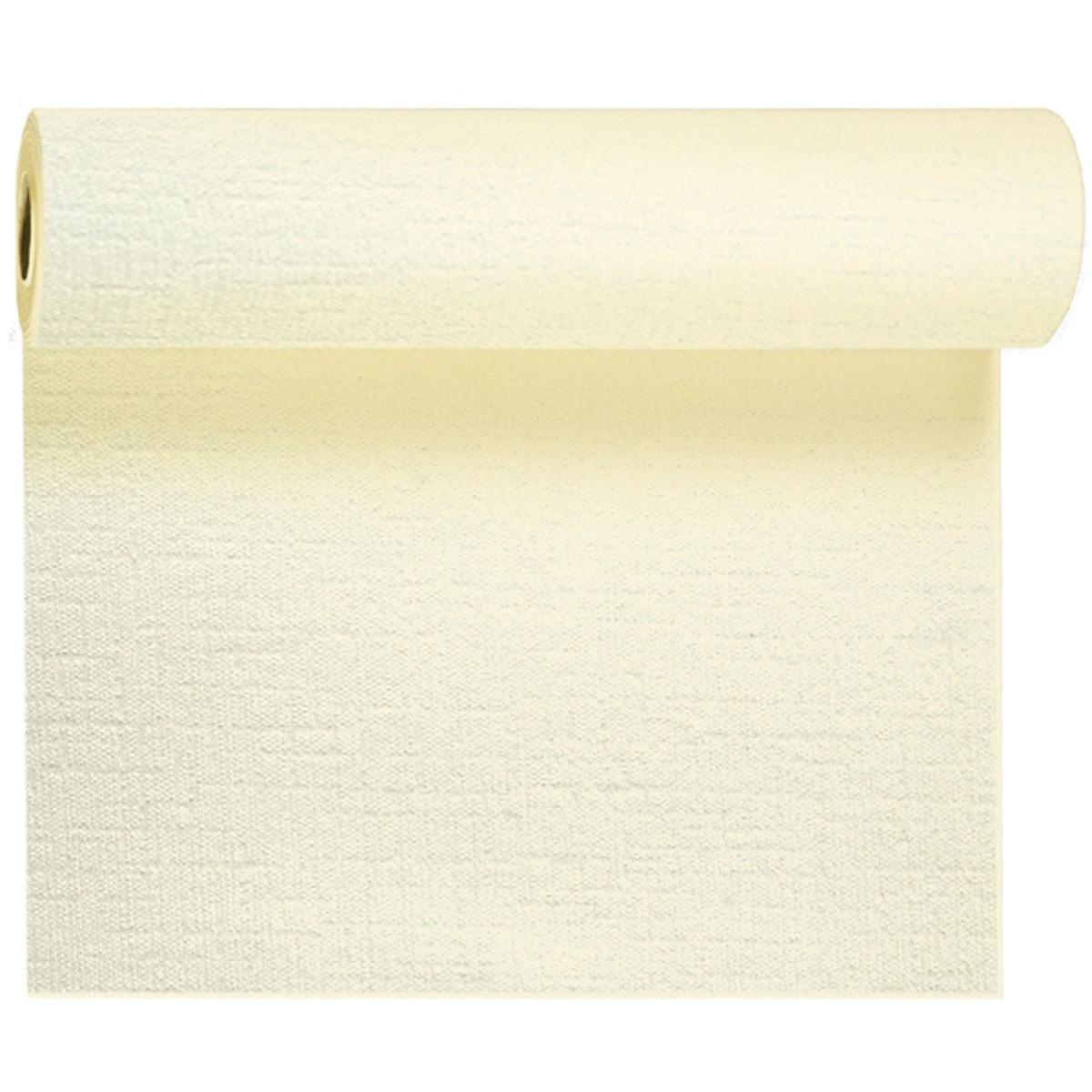 Evolin-bordløberen Tête-à-Tête 24 m x 0,41 m (20 sektioner) fra Duni GmbH er ideel til en stilfuld borddekoration eller som en unik baggrund, der med sin strukturerede overflade tilfører elegance til enhver atmosfære.