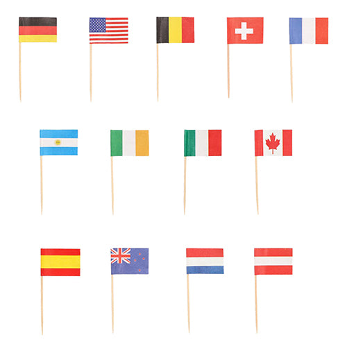 500 hvide Deko-Picker fra PAPSTAR GmbH, 8 cm lange, er ideelle til stilfulde præsentationer og miljøvenlige events.