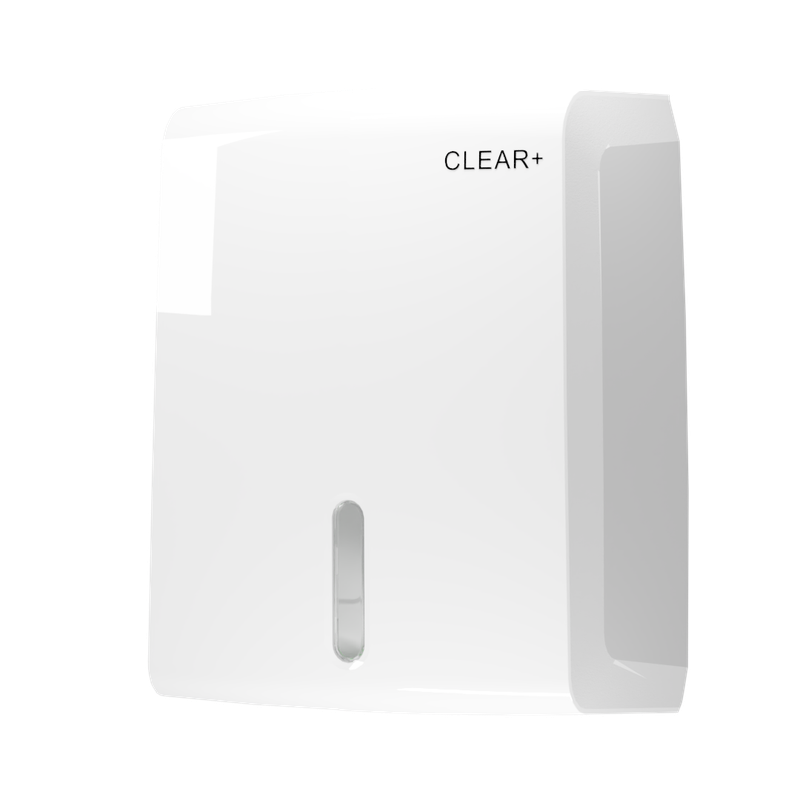 Clear+ Falthandtuchspender weiß