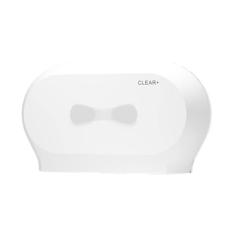 Clear+ Midi Toilettenpapierspender weiß