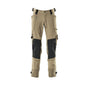 Bukser med knælommer af Dyneema, stretchbukser, lys khaki