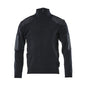Strikket sweater med forstærkninger, uldstrikket sweater
