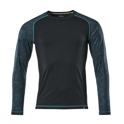 T-shirt, langærmet, fugttransporterende. T-shirt