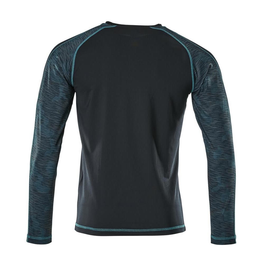 T-shirt, langærmet, fugttransporterende. T-shirt